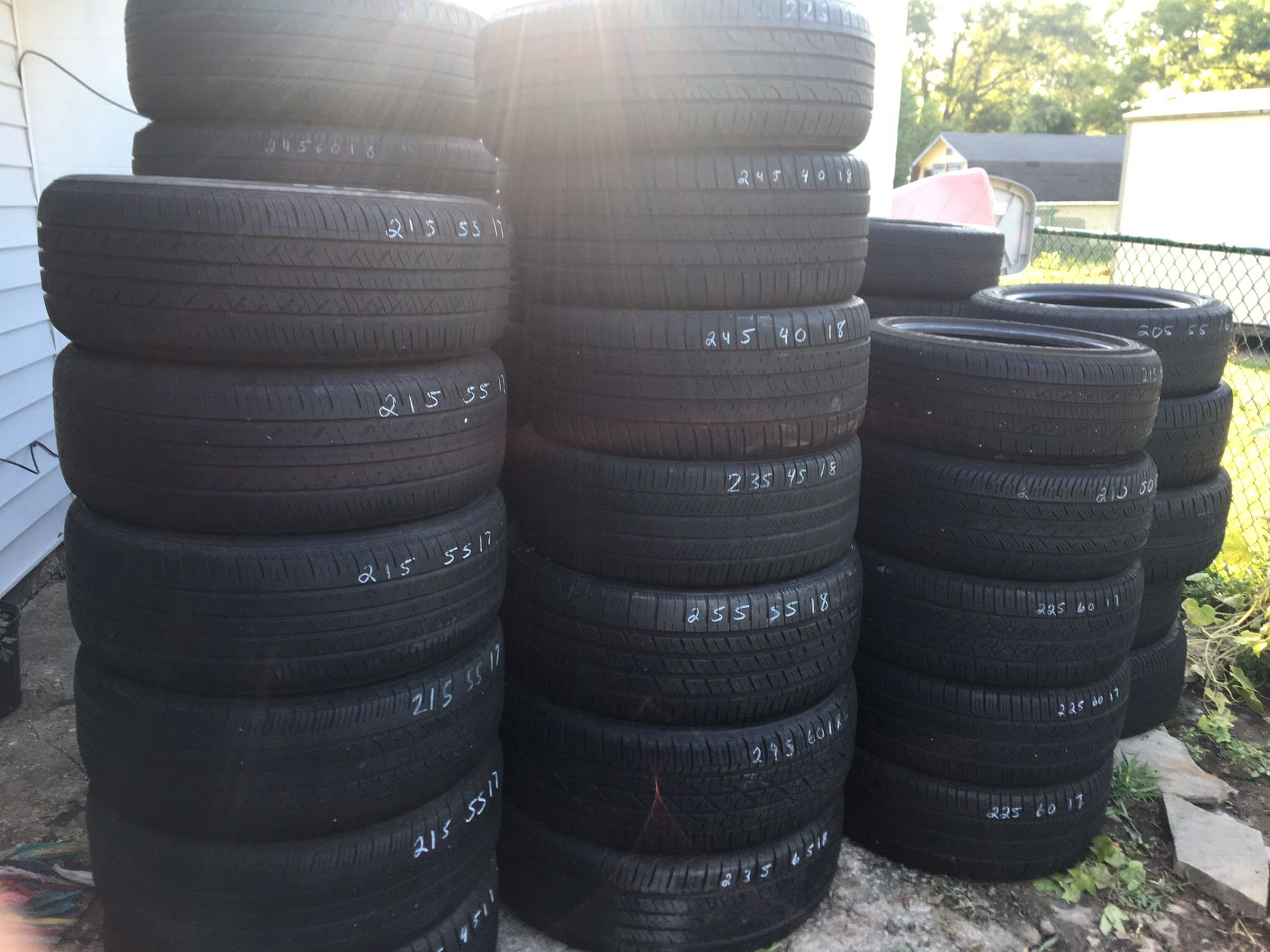 Use tires different size.