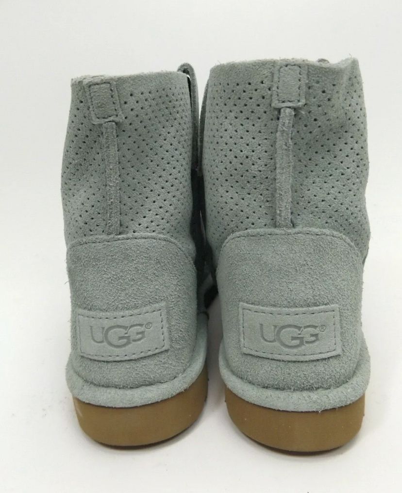 UGG Australia Unlined Classic Mini Perf Suede Boots 1016852 Aloe Vera