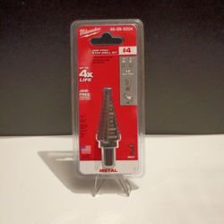 Milwaukee Step Drill Bit  #4 For  Metal  3/16"  - 7/8"