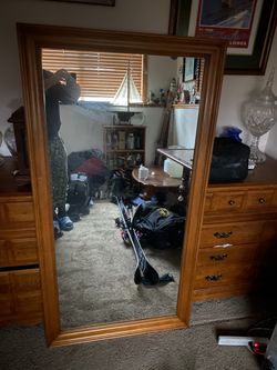 Very Nice Wooden Mirror 