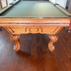 Pool Table 8ft ( Free Delivery & Set Up & New Color Felt Of Your Choice 
