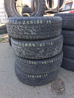 Set of 235 65 18 Tires