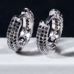 VVS Moissanite Hoop Earrings Pair (Limited)