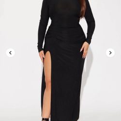 Vestido Negro De Fashion Nova 