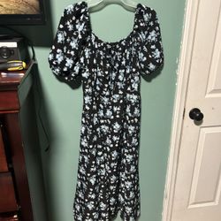 Floral Blue Dress