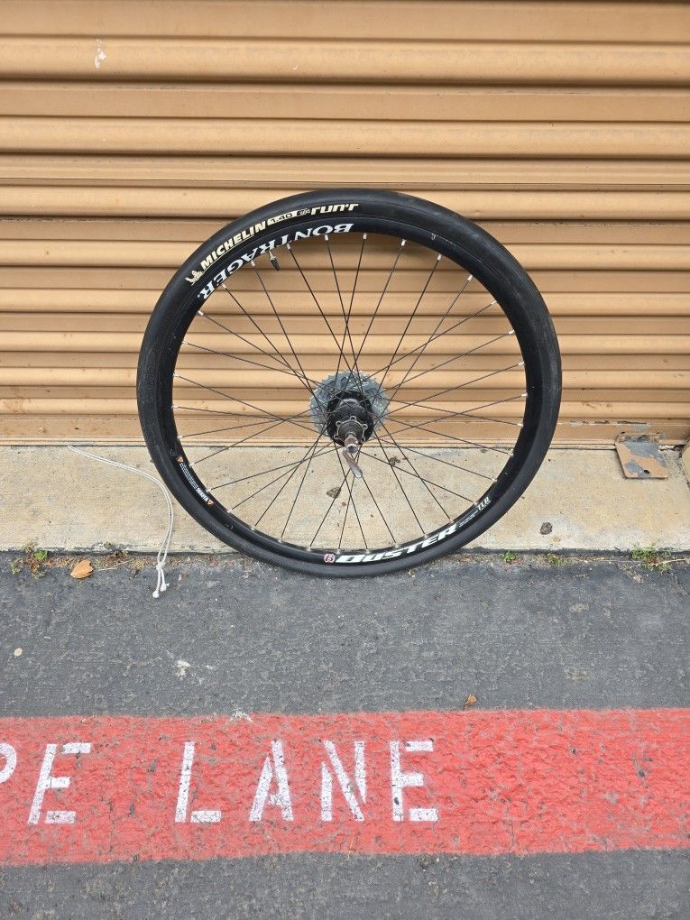 26" Wheel With Slick Tire 8 Ring Cassette