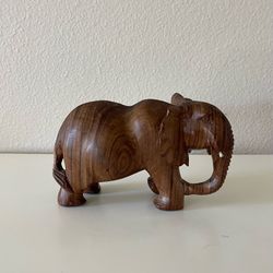 Elephant Solid Wood Carving from Africa