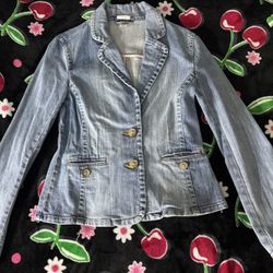 Y2K Light Wash Denim Jacket 
