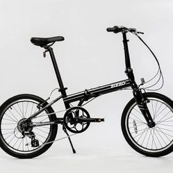 ZiZZO Urbano 8-Speed Aluminum 20" Folding Bike - Gray
