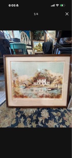 Mid century water colors signed 27 by 22
