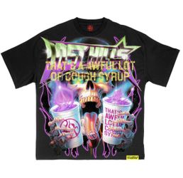 Lost Hills x Cough Syrup Skull Tee Black Size M