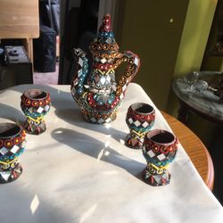  Miniature Decorative Tea Set