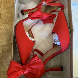 Element Red Heels With Bows