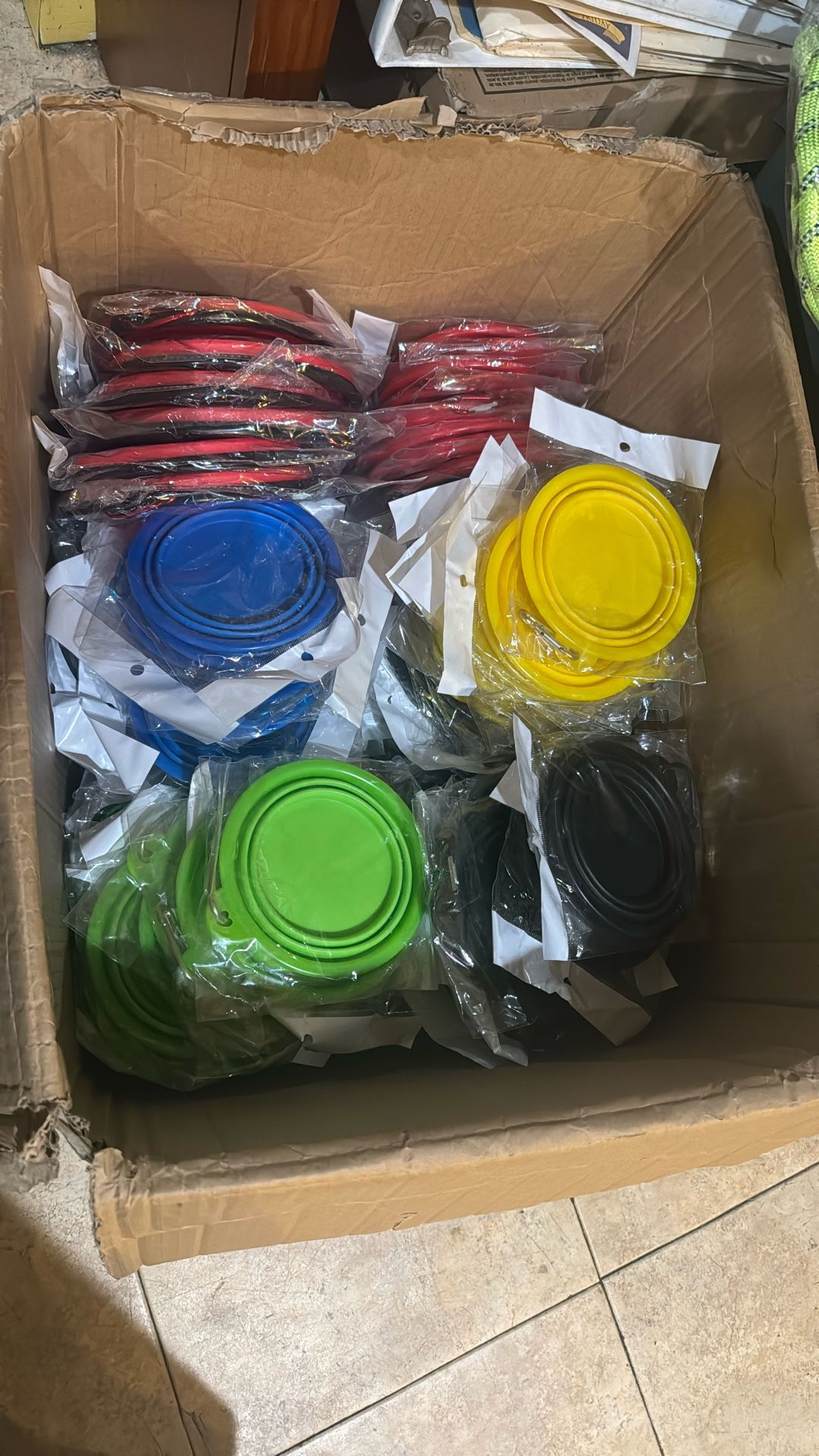 Rubber Foldable Dog Bowls