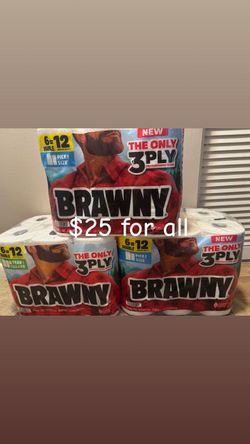 Brawny 3-Ply Paper Towels 3-Pack Bundle