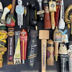 Lot of 25+ Assorted Collectible Beer Tap Handles – Craft & Domestic Brands