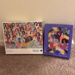 Women Power - Women Of the World Puzzles- Sealed 1500 And 500 Piece