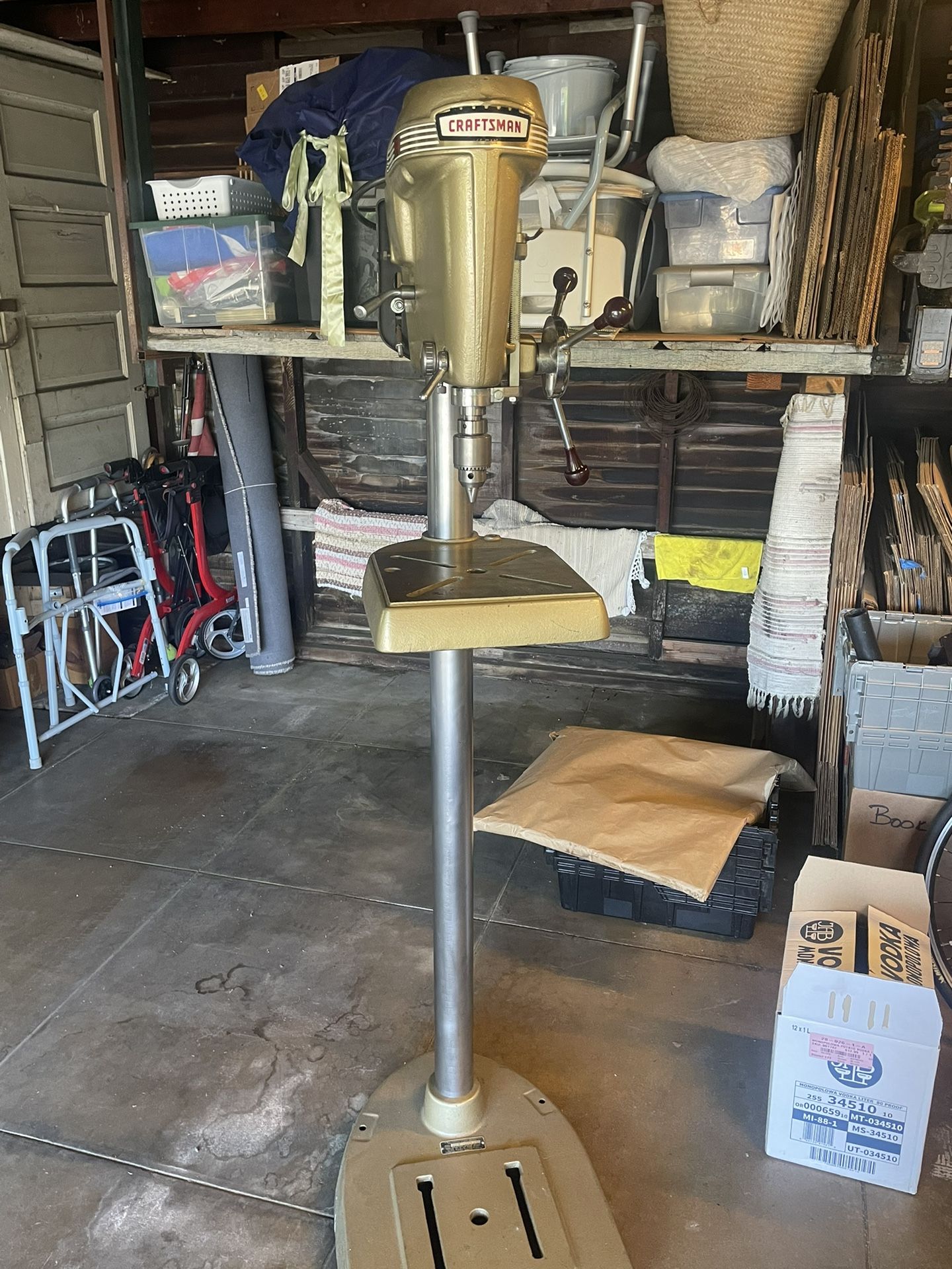 Restored Vintage Craftsman Drill Press Model 150 Floor Standing
