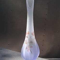 Mid Century Vintage Viking Swung Glass Vase