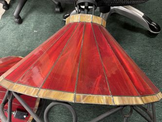 Stained Glass Hanging Light Set