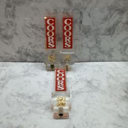 Vintage 70's-1980's Coors 6.5" Inch Bar Tap Handles