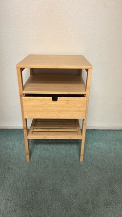 Wood side table