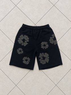Brand new denim tears the cotton wreath monochrome shorts size: S-M-L tags included