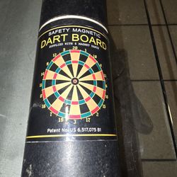 Safety magnet dart board, it's applied with three magnet darts