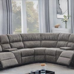 Sectional Recliner Sofa Cupholder Storage $39