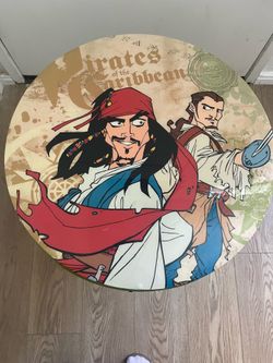 Pirates of the Caribbean themed children's table and chair set