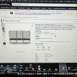 Trampoline - Less Than One Year Old!