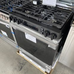 Samsung Bespoke 30” Gas Slide In Range In Stainless Steel 