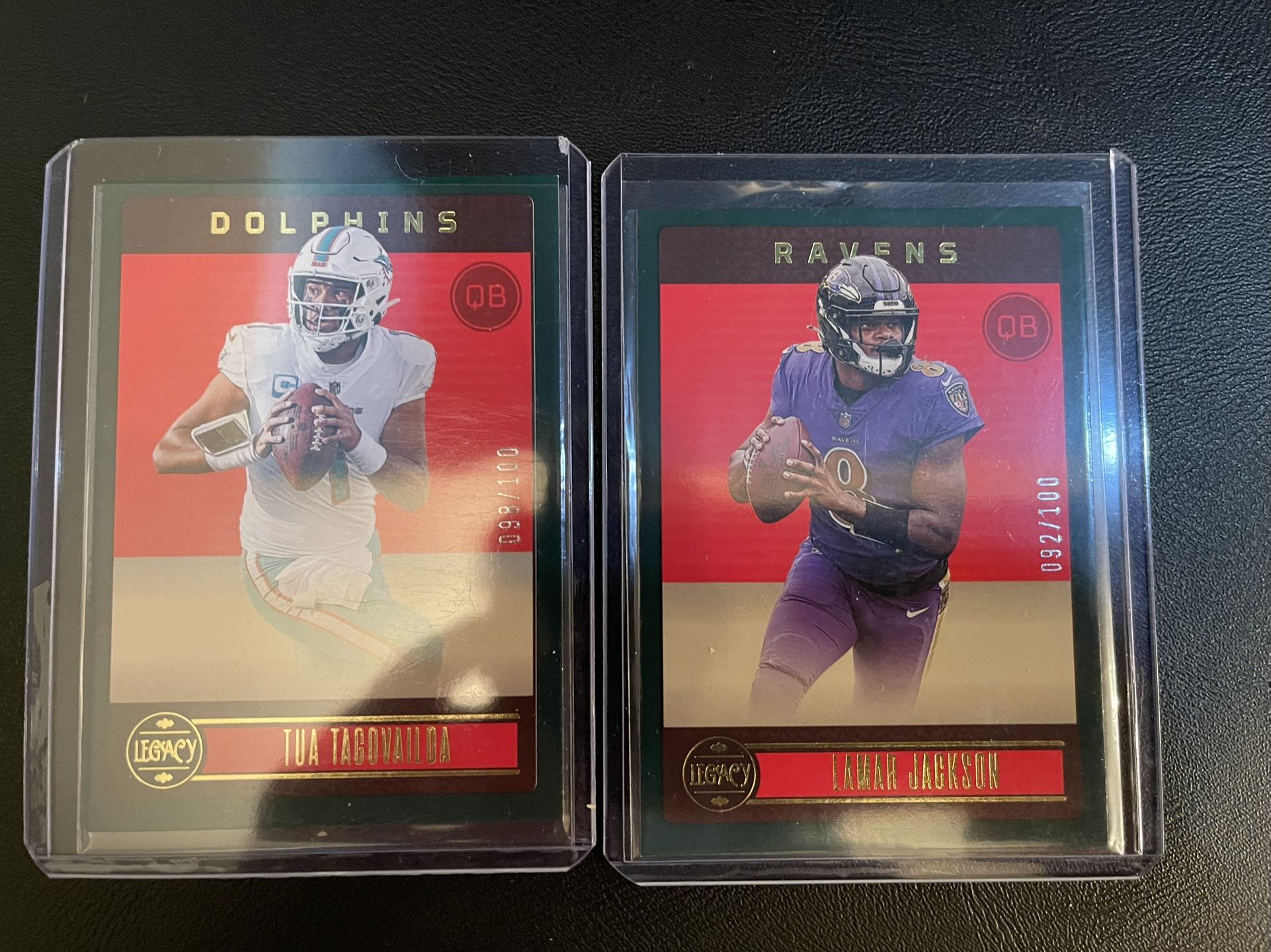 Tua Tagovailoa & Lamar Jackson /100 Panini Lot
