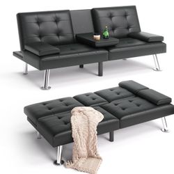 Black Futon Sofa New In Box Or Assembled 