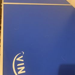 Vingli Art Blue Folding And Locking Work Display Portable Table 