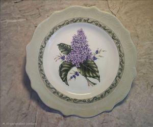 Princess House Vintage Garden Lilac Decorative Plate