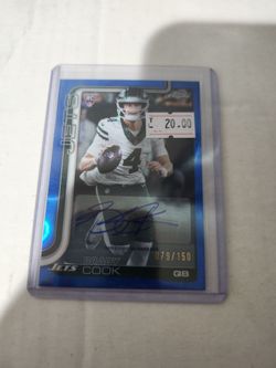 Topps chrome brady cook rookie auto 79/150
