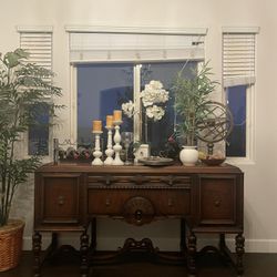 Antique China Hutch and Buffet/Sideboard