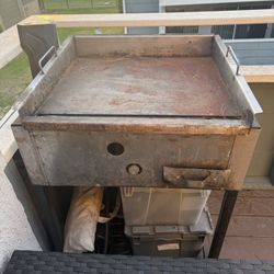 Stainless Steal Grill On Wheels