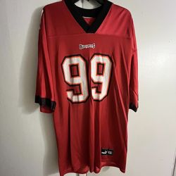Official warren sapp bucs jersey Buccaneers NFL Football Puma Red White And Black