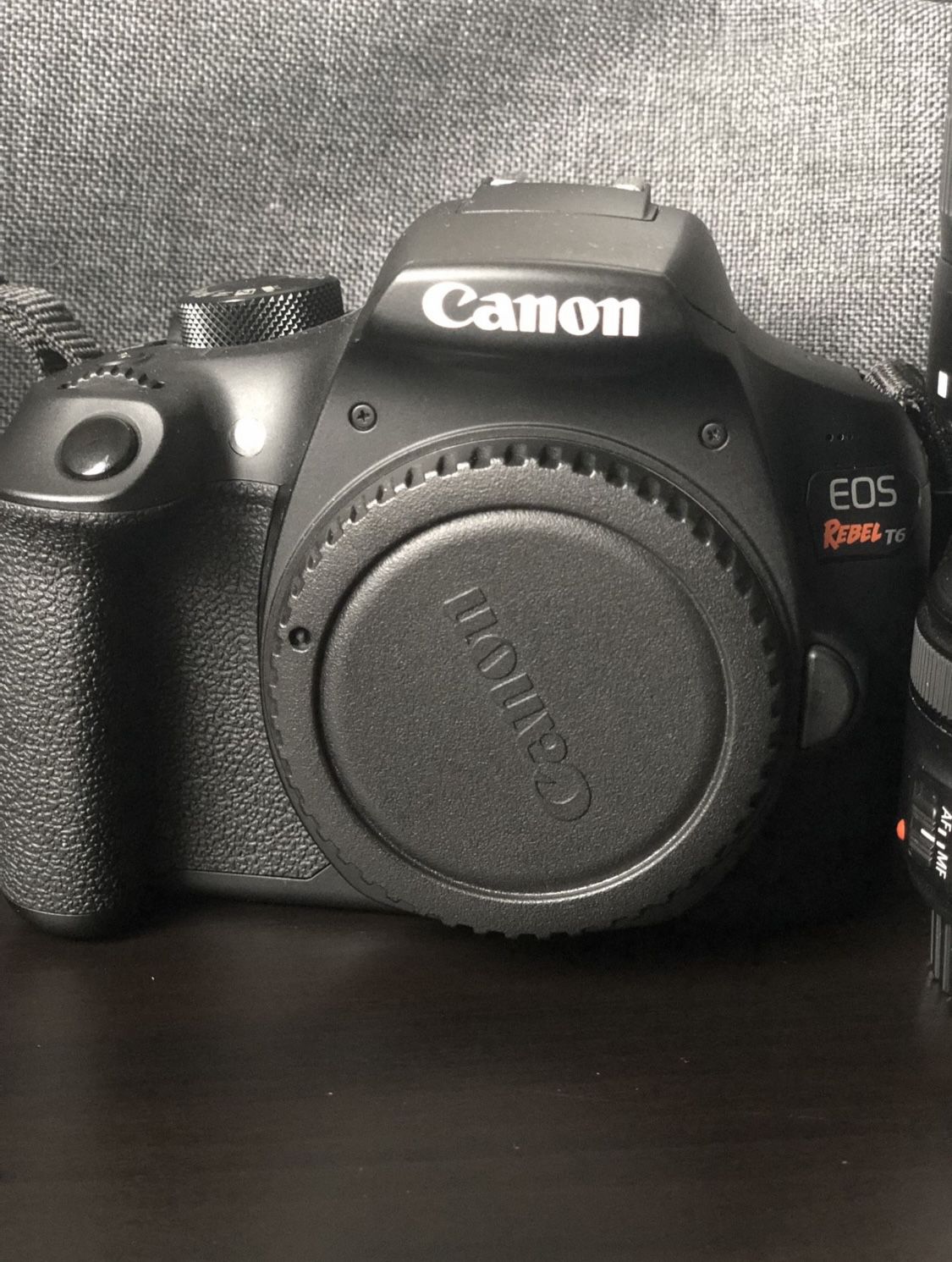 Canon rebel T6 with with 18-55mm EFs lens
