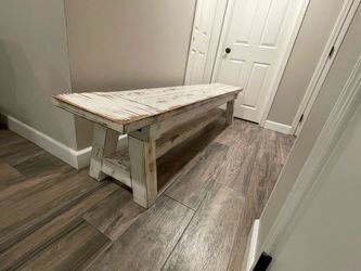 Rustic Farmhouse Wooden Bench