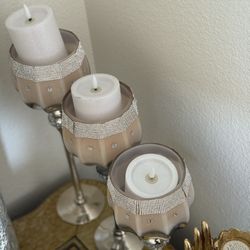 Luxury Candle Holder Set (3 Pieces) 