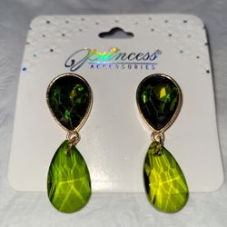 New Green Earrings Smaller Size