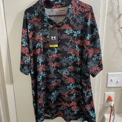 Under Armour Men's Playoff 3.0 Printed Golf Polo NWT 3 XL Size Floral Casual Fun