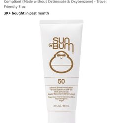 SunBum Mineral SPF50 Sunscreen, New
