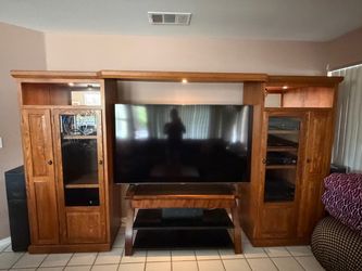 Entertainment center with TV stand!