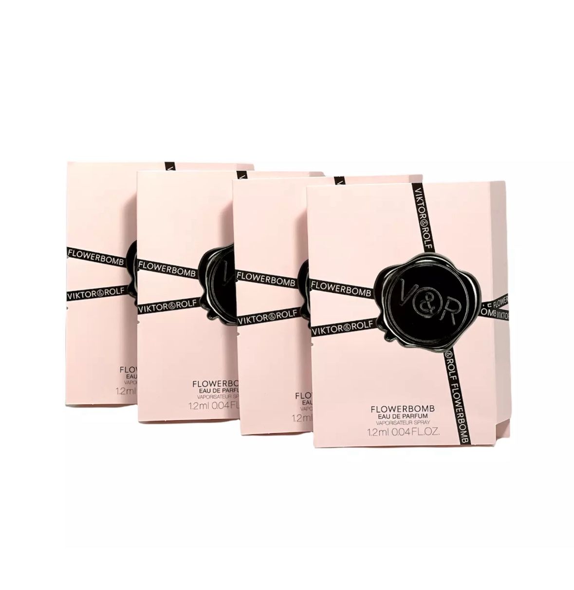 (4) Victor&Rolf Flowerbomb 1.2ml/0.04 oz (read)