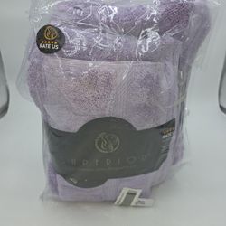 6 Piece Towel Set 600 GSM Egyptian Cotton 2 Bath, 2 Hand Towels, 2 Washcloth