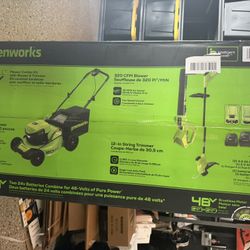 BRAND NEW Greenworks Mower Combo Kit